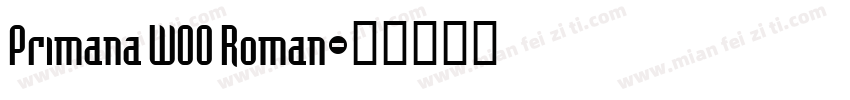 Primana W00 Roman字体转换